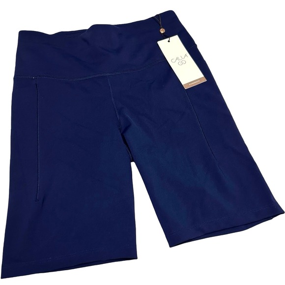 Calia Pants - CALIA Powermove High-Rise Bike Short Opulent Blue Sz S NWT